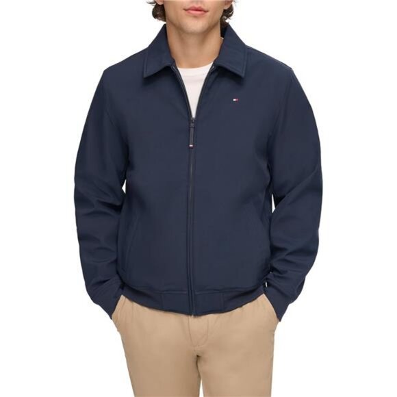 Men's Lightweight Water Resistant Varsity Bomber Jacket - Picture 2 of 8